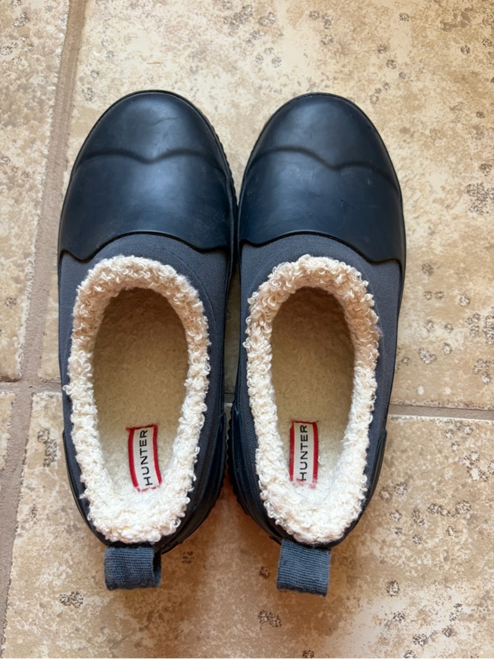 Brand new kids Hunter Sherpa shoe Navy